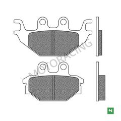 ΤΑΚΑΚΙΑ ΠΙΣΩ SYM VF 185ie E5 / KYMCO MXU 300 06'-11' / MXU 500 05'-13' / YAMAHA YZF-R125 08'-15' NEWFREN (FD0383BT1)