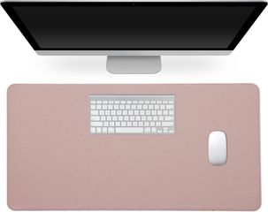 KW Desk Pad - Αντιολισθητικό Mouse Pad / Σουμέν Γραφείου από PU Δέρμα και PU Suede - 60 x 30 cm - Dusty Pink (58374.10) 58374.10