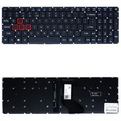 Πληκτρολόγιο Laptop Acer Aspire VX15 VX5-591G-70ME US Keyboard Backlit (Κωδ.40637USBACKLIT)