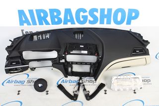 Σετ αερόσακου - Ταμπλό M δέρματος άσπρη ραφή HUD Ομιλητή BMW 6 σειρά F06 F12 F13 (2010-σήμερα)