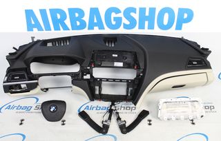 Σετ αερόσακου - Ταμπλό δέρματος άσπρη ραφή HUD Ομιλητή BMW 6 σειρά F06 F12 F13 (2010-σήμερα)