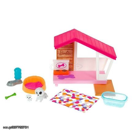 Barbie - Mini Dog House w/Pets Playset (GRG78) / Toys