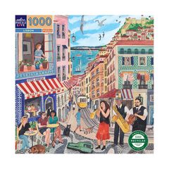 EEBOO - Puzzle 1000 pcs - Lisbon - (EPZTLSB) / Toys