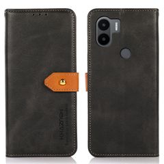 Θήκη Xiaomi Redmi A1+ KHAZNEH Leather Wallet Golden Clasp με βάση στήριξης, υποδοχές καρτών και μαγνητικό κούμπωμα μαύρο