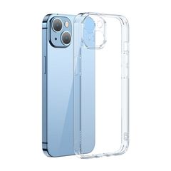 Θήκη iPhone 14 Plus BASEUS Super Ceramic Series διάφανη πλάτη TPU μαζί με Προστασία οθόνης (Tempered Glass)