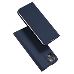 Θήκη iPhone 14 Plus DUX DUCIS Skin Pro Series με βάση στήριξης, υποδοχή καρτών και μαγνητικό κούμπωμα Flip Wallet από συνθετικό δέρμα και TPU μπλε