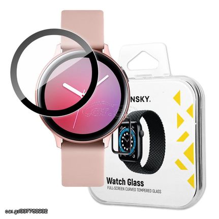 Wozinsky Watch Glass Hybrid Glass for Samsung Galaxy Watch Active 2 44 mm Black