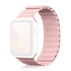 Kingxbar Magnetic Λουράκι Σιλικόνης για (Apple Watch 38/40/41mm) ροζ