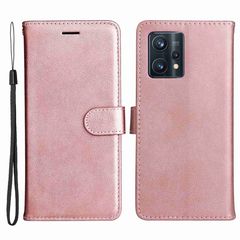 Θήκη Realme 9 / 9 Pro Plus 5G OEM Leather Wallet Case Series 2 με βάση στήριξης, υποδοχές καρτών και μαγνητικό κούμπωμα Flip Wallet από συνθετικό δέρμα ροζ χρυσό