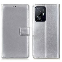 Θήκη Xiaomi 11T / 11T Pro Mad Mask Leather Wallet Case με βάση στήριξης, υποδοχές καρτών και μαγνητικό κούμπωμα Flip Wallet από συνθετικό δέρμα γκρι