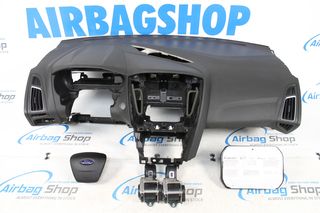 Σετ αερόσακων - Ταμπλό start/stop με ηχείο Ford Focus Facelift (2014-2018)