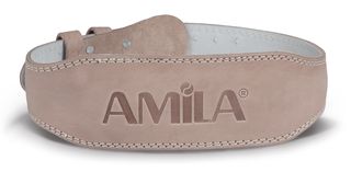 Amila Ζώνη Άρσης Βαρών Δερμάτινη Μπεζ A Quality L (44302)