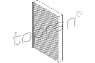 TOPRAN 103 764 - cabin filter Φίλτρο, αέρας εσωτερικού χώρου
