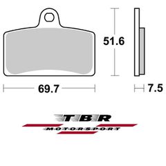 ΤΑΚΑΚΙ BRAKE PADS TBR964 APRILIA  RS4 50 18