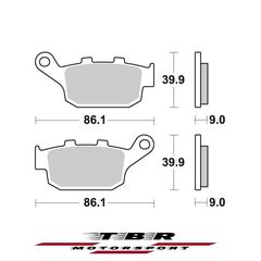 ΜΕΤΑΛΛΙΚΑ ΤΑΚΑΚΙΑ SINTER METAL PADS TBR956