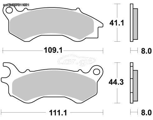 ΜΕΤΑΛΛΙΚΑ ΤΑΚΑΚΙΑ  CK-9H SINTER METAL PADS CK-9H TBR954