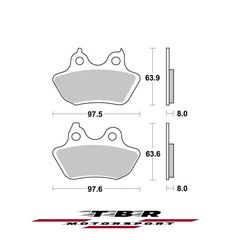 ΜΕΤΑΛΛΙΚΑ ΤΑΚΑΚΙΑ  CK-9H SINTER METAL PADS CK-9H TBR951