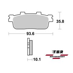 ΤΑΚΑΚΙ BRAKE PADS TBR948 KYMCO  G DINK 125 12