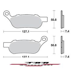 ΤΑΚΑΚΙ BRAKE PADS TBR944 HARLEY D. FLSTB FAT BOY SPECIAL 1584 10
