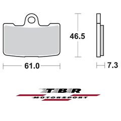 ΤΑΚΑΚΙ  BRAKE PADS TBR939 BUELL 1125 CR 1125 08