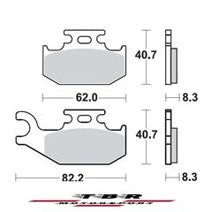 ΜΕΤΑΛΛΙΚΑ ΤΑΚΑΚΙΑ  CK-9H SINTER METAL PADS CK-9H TBR936