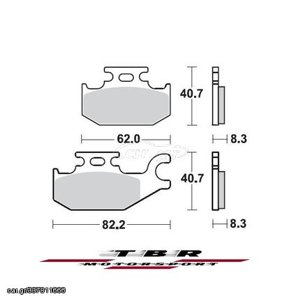 ΜΕΤΑΛΛΙΚΑ ΤΑΚΑΚΙΑ  CK-9H SINTER METAL PADS CK-9H TBR935