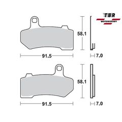 ΜΕΤΑΛΛΙΚΑ ΤΑΚΑΚΙΑ SINTER METAL PADS TBR934