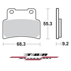 ΤΑΚΑΚΙ BRAKE PADS TBR933 APRILIA RS 125 06