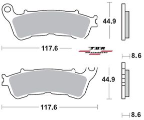 ΜΕΤΑΛΛΙΚΑ ΤΑΚΑΚΙΑ  CK-9H SINTER METAL PADS CK-9H TBR910