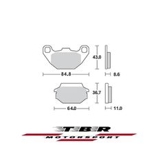 ΜΕΤΑΛΛΙΚΑ ΤΑΚΑΚΙΑ SINTER METAL PADS TBR869