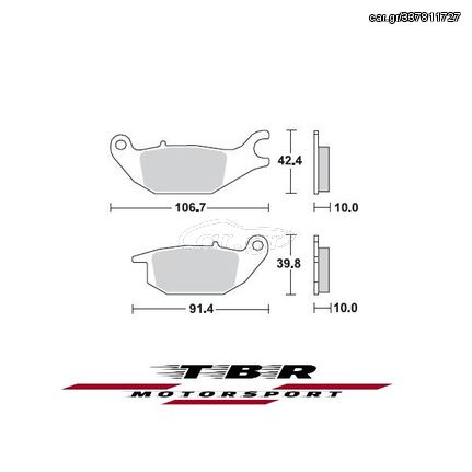 ΜΕΤΑΛΛΙΚΑ ΤΑΚΑΚΙΑ  CK-9H SINTER METAL PADS CK-9H TBR867