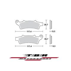 ΜΕΤΑΛΛΙΚΑ ΤΑΚΑΚΙΑ  CK-9H SINTER METAL PADS CK-9H TBR853