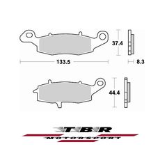 ΤΑΚΑΚΙ  BRAKE PADS TBR787 KAWASAKI  ER6F 650 06