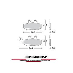ΜΕΤΑΛΛΙΚΑ ΤΑΚΑΚΙΑ SINTER METAL PADS TBR770
