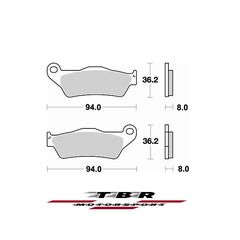 ΤΑΚΑΚΙ BRAKE PADS TBR746 APRILIA RX 125 18