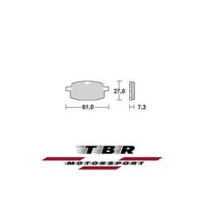 ΤΑΚΑΚΙ BRAKE PADS TBR744 AGRATI G BIG-WHEELS 50 91