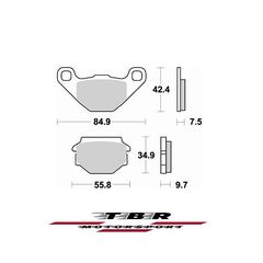 ΜΕΤΑΛΛΙΚΑ ΤΑΚΑΚΙΑ  CK-9H SINTER METAL PADS CK-9H TBR743