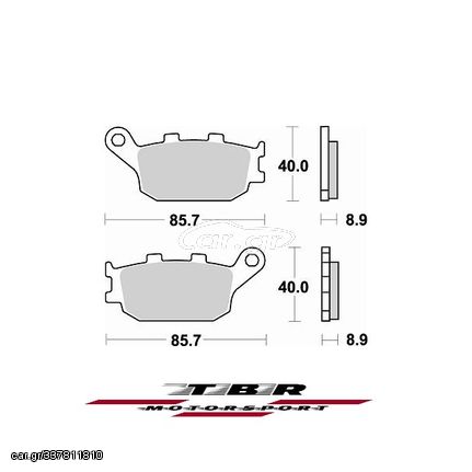 ΤΑΚΑΚΙ BRAKE PADS TBR742 HONDA CB FOUR 400 97