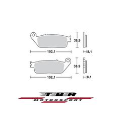Τακακι TBR Brake Pad 716 Sintered CK-9 H