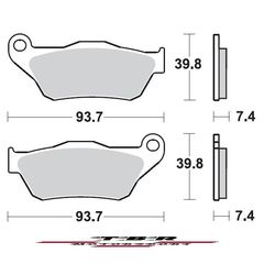 ΜΕΤΑΛΛΙΚΑ ΤΑΚΑΚΙΑ SINTER METAL PADS TBR926