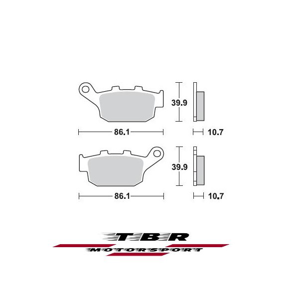 Τακακι TBR Brake Pad 711 Sintered CK-9 H