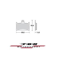 Τακακι TBR Brake Pad 707 Sintered CK-9 H
