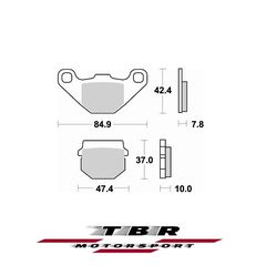 ΜΕΤΑΛΛΙΚΑ ΤΑΚΑΚΙΑ  CK-9H SINTER METAL PADS CK-9H TBR702