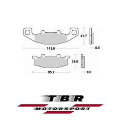 Τακακι TBR Brake Pad 698 Sintered CK-9 H