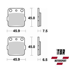 ΜΕΤΑΛΛΙΚΑ ΤΑΚΑΚΙΑ SINTER METAL PADS TBR686