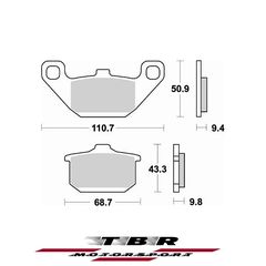 ΜΕΤΑΛΛΙΚΑ ΤΑΚΑΚΙΑ  CK-9H SINTER METAL PADS CK-9H TBR662