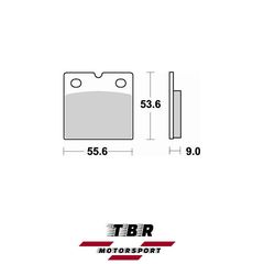 ΤΑΚΑΚΙ BRAKE PADS TBR613 BENELLI  SEI 750 75