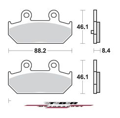 ΤΑΚΑΚΙ BRAKE PADS TBR896 SUZUKI  BURGMAN ABS 400 11