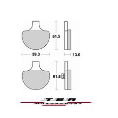 ΟΡΓΑΝΙΚΑ ΤΑΚΑΚΙΑ SP ORGANIC BRAKE PADS SP TBR732