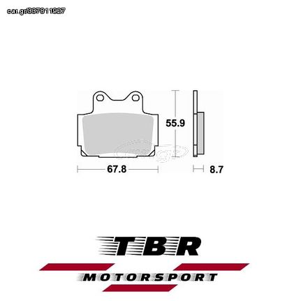 ΟΡΓΑΝΙΚΑ ΤΑΚΑΚΙΑ SP ORGANIC BRAKE PADS SP TBR679